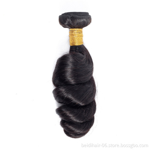 Loose Wave human hair bundles virgin hair with closure lace frontals vendors mink brazilian peruvian weave free shipping